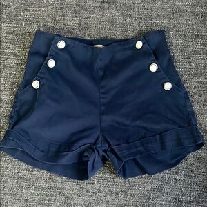 Studio One High Waist Blue Shorts